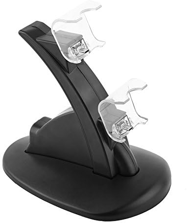 RvSky Chargeur pour Manette PS4, Station d'accueil pour Chargeur, Chargez Deux Appareils en Même Temps, Port USB pour Manette PS4 Slim pour Manette Pro