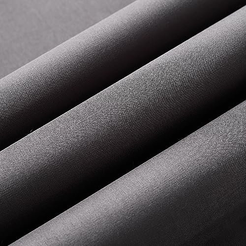 Wooqu Buchtuch, Stoffoberfläche und Papierrückseite, einfach zu bedienen, stark, 43,2 x 73,7 cm, zum Buchbinden, Dunkelgrau