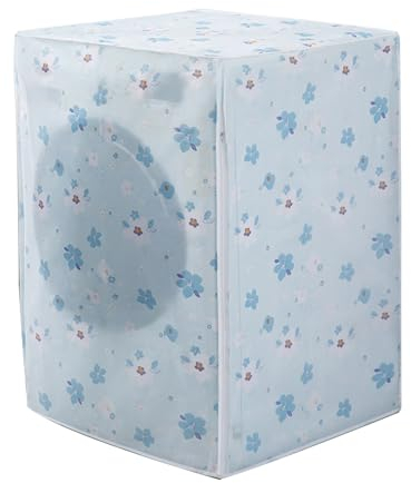 Cubierta para Lavadora, Funda para Lavadora, Cubierta Lavadora Impermeable a Prueba de Polvo, Funda Protectora de Lavadora Exterior, con Cremallera, Resistente a los Rayos UV, 63 * 62 * 85cm