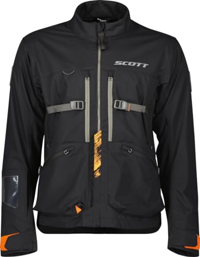 SCOTT Superlight Motorrad Textiljacke, schwarz, L | CE-Protektoren
