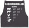 Schürze - Grillschürze - Seriengriller mit Name Lustiges Geschenk Grillen Grillgeschenk - 85x69 - Anthrazit - grill schürzen männer personalisierte bäcker lustige grillgeschenke zum backen,