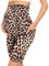 QGGQDD Legging de grossesse court avec poches - Pantalon de grossesse pour femme enceinte, léopard, XL