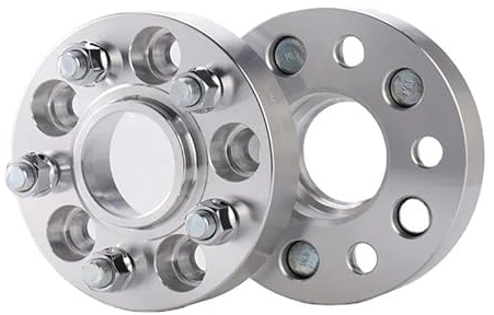 Spurverbreiterung Aluminium Rad Spacer Adapter PCD 5x108 CB 63,4 Für Range Für Rover Für Evoque Für Ford Für Focus Für Volvo S60 2PCS Spurverbreiterung Spurplatten (Color : 2PC Silver spacers 20mm)