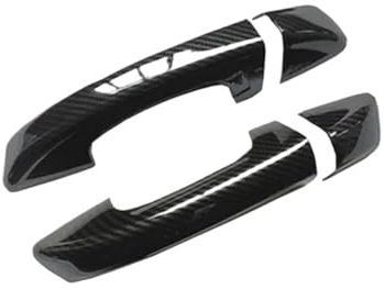 RIBONI Auto Türgriff Abdeckung Für VW Für Scirocco 3 MK3 2008~2017 Carbon Faser Türgriff Abdeckung Catch Trim Auto Zubehör Styling Aufkleber