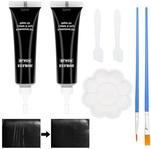 Scettar 2 Pcs Líquido Reparador de Cuero (20ml), Negro, Para Arañazos en Sofás y Asientos de Automóviles