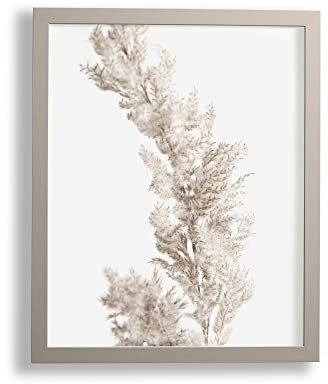 VO design Finn Premium Bilderrahmen Posterrahmen 30x90 cm Hellgrau 90x30 cm mit weisser Rückwand und klarem Acrylglas