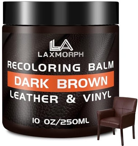 Leather Recoloring Balm Dark Brown Leather Color Restorer for Couches,Leather Dye Paint Leather Color Restorer Leather Fade Scratch Repair for Car Seats Furniture Shoes Boots Purse Jacket Belt