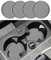 Flaconi 4PCS Car Coasters,Car Cup Holder Insert,Car Coasters for Cup Holders,Interior Car Accessories Car Cup Coaster,2.75 Anti Slip Cup Mat for Women and Men,Fit for Most Cars Trucks SUVs (Grey)
