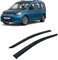 Rumplex Windabweiser Luftabweiser Regenabweiser Seitenfensterabweiser Kompatibel mit VW Caddy 2021-2024 Autofenster Regenschutz Regenabweiser Anklebbare Deflektoren 2 Stück