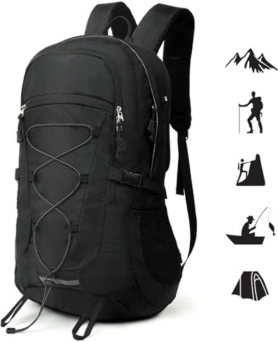 TANTOMI Wanderrucksack 45L Herren Damen Rucksack Groß Trekkingrucksack Leicht Reiserucksack mit Atmungsaktiver Rückenpolsterung, Outdoorrucksack für Radfahren, Bergsteigen, Wander