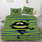 EXSANLIEAY Cartoon-Monster Bettwäsche 135x200 - GrüN Wendebettwäsche, Weiche & Atmungsaktiv Microfaser Bettbezug + 2 Kissenbezug 80x80, Angenehme bettwäsche-Sets, 3 Teiligmit Reißverschluss