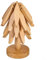 Tovaglietta, treppiede in legno per albero di Natale, treppiede in legno per piatti caldi, set treppiede a forma di albero, come un albero di Natale, elegante
