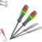 Tournevis magnétique puissant à couple élevé 2 en 1, détecteur d'électricité, stylo électrique de mesure de lumière 12 V-220 V, outils de test électrique (2 tournevis cruciformes)
