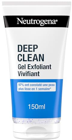 Neutrogena | Gel Exfoliant Vivifiant (tube de 150 ml) – Nettoyant visage pour une peau d'apparence saine