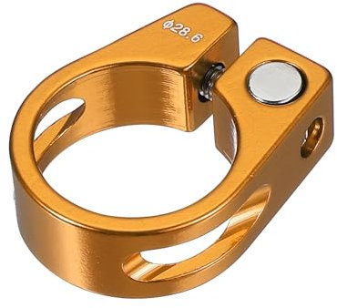 PATIKIL 28.6mm Quick Release Seat Post Clamp, Aluminum Tube Clip for Mountain, Road, Track and Folding Bikes - Blue