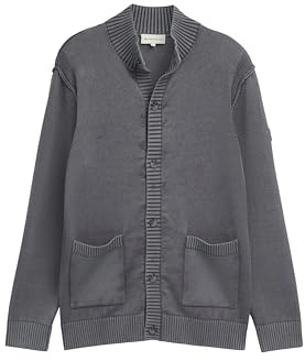 TOM TAILOR Herren 1047998 Strickjacke mit Stehkragen