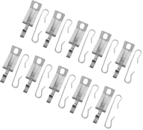 OSALADI Clip Für Kabel Kabel Befestigen Kabelclips Und Abstandshalter Set Kabelhalter Für Dachrinnenheizungen Wetterfeste Kabelbefestigungen 10 Aluminiumhaken Und 10 Clips Ideal