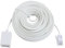 BT Telephone Extension Cable, Phone Line for UK Landline Phone, White BT Male to 6P4C Female, Straight Through Telephone Cable,Compatible with Home and Office Fax (WH-5M)