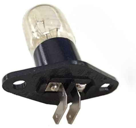 FIGEVIDA Lampadina Universale di Ricambio 20W Forno A Microonde Frigorifero Frono Lampadina Compatibile per Haier Compatibile per Panasonic ed altri marchi (1, CURVA DRITTA)