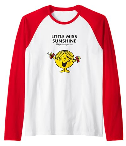 Mr. Men Little Miss Sunshine T-Shirt Raglan Baseball Tee