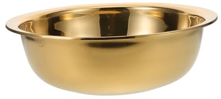 PartyKindom Mini lavabo lavandino del Bagno Cucina lavabo per la Pulizia del Viso del Salone Basin Face Washing lavatoio per la Pulizia del Viso lavabo per Il Viso Acciaio Inossidabile d'oro