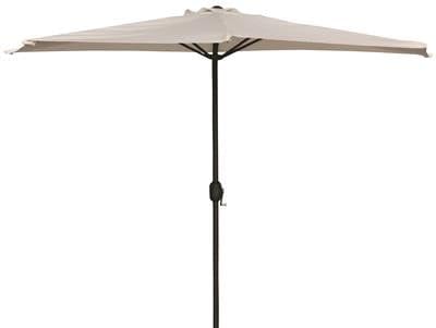MA MAISON Ombrellone Mezzaluna 300x150x250h cm, da Muro e Parete Palo Ø38 mm - Salvaspazio Terrazzo, Balcone, Manovella, Semicerchio, Protezione UV, Parasole, Ombra- Idrorepellente