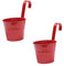 ibasenice Grand Pot de Fleurs Suspendu en à Crochet Amovible Lot de 2 pour Balcon Jardinage Décoration Intérieure et Solide