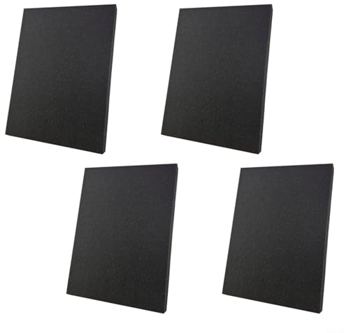 4 Stück Polsterplatten aus Polyurethanschaum, zuschneidbare Polsterpolster für Werkzeugkästen, Kameraaufbewahrung für Koffer, Werkzeugkästen, Spieleboxen, Kameras, Heimwerkerarbeiten(30 * 30 * 2.5cm)
