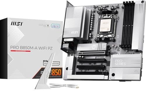 Msi Pro B850M-A Wifi Pz - Motherboard - Micro Atx - Socket Am5 - Amd B850 Chipsatz - Usb 3.2 Gen 2, UsB-C 3.2 Gen2, Usb 3.2 Gen 1 - 5 Gigabit Etherne