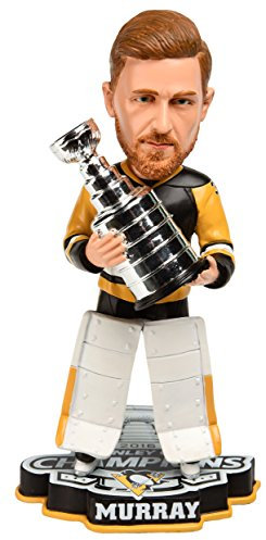 FOCO NHL Pittsburgh Penguins Murray M. #30 2016 Stanley Cup Champions Bobble Sport-Fan, Heimdekoration, Schwarz, 20,3 cm