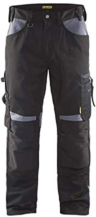 Blaklader 15561860 Hose ohne Nageltaschen, Grau/schwarz, Größe: C48