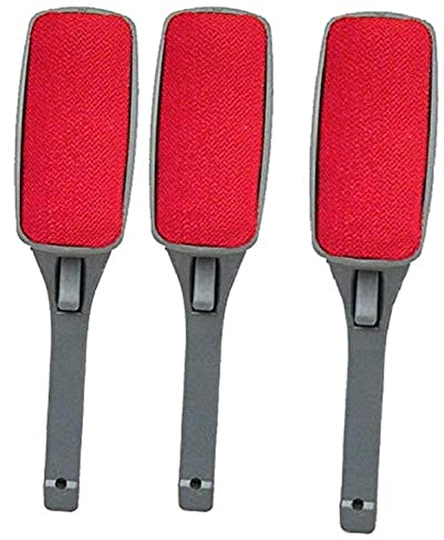 Original 3 Pack Swivel Magic Lint Brush Clothes Fabric Pet Hair Dust Dandruff Remover Cleaner, Eliminates The Need to use a Vacuum or costly Sticky Rollers and Refills