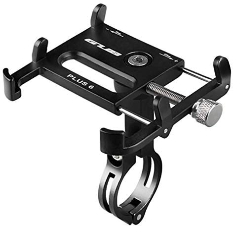 Bike Bicycle Motorcycle Bike Mount Holder Aluminum Alloy 360 Degree Rotation Adjustable for iPhone X 6 6S 7 7s 8 Plus Samsung S7 S6 S5 Note 5/4 GPS Mount 4-6 Inch