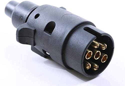 spina Rimorchio 7 Poli di plastica 12 V per Rimorchio, Camper, Trattore connettore ananas 7 Poli