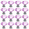 16 pcs Crystal Glass Door Knobs Drawer Pull Handle Cupboard Cabinet Handle Suitable for Cabinet Drawer Purple
