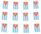 Kuba-Flaggen Kubanische kleine Schnur Mini-Flagge Wimpel Banner Dekorationen