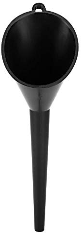 Yctze Entonnoir de filtre à carburant, accessoire de voiture d'entonnoir de filtre à carburant d'essence d'huile en plastique noir
