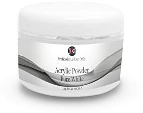 JND Acrylic Powder Professional Salon Quality Acrylic Nails Extension Nail Art (12 grams, Pure White)