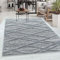 Carpetsale24 Teppich Wohnzimmer Hoch-Tief Effekt 3D Geometrisch Design Grau 240 x 340 cm - Hochflor Teppich Boho Design Teppich Pflegeleicht und Weich - Elegante Teppiche für Küche Esszimmer