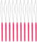 SAVITA 10pcs Hair Extension Loop Needle Threader Pulling Hook Bead Device Micro Links Hair Extensions Kit for Hair Styling Tools Accessory (Magenta)