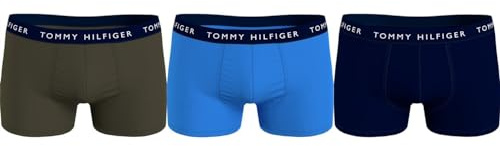 Tommy Hilfiger Uomo Pantaloncino Boxer Confezione da 3 Trunks in Cotone