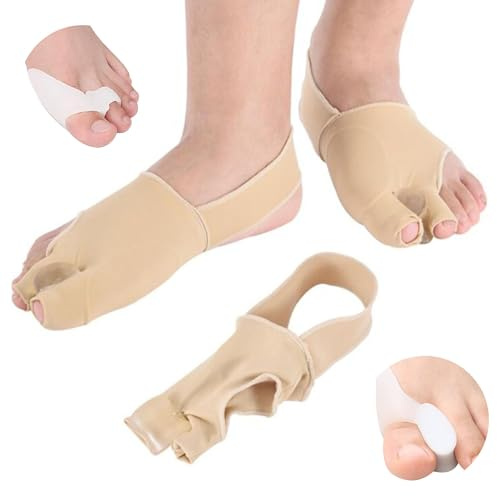 Protection pour Hallux Valgus | Orthese pour Redresser le Doigt de Pied | Redresseur Gros Orteil Gel de Silicone | Correcteur avec Coussinet pour Soins de Santé Separateur Oignon Prothese Orthopedique