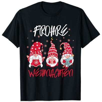 Frohe Weihnachten Zwerg Familien Xmas Deko Gnom Weihnachten T-Shirt