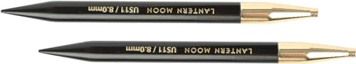 Knitter's Pride LM350146 Austauschbar Nadel Tipps, Ebenholz, 10cm x 4.5mm, 2 Count