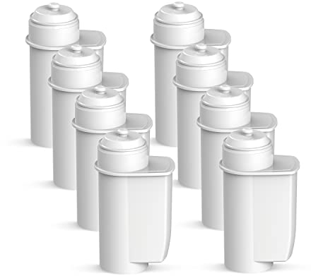 Comedes Wasser-Filter für BRITA Intenza, Ersetzt Bosch Siemens TZ70003, TZ70033, TCZ7003 & Brita Intenza 575491, kompatibel mit Siemens EQ Reihe und Bosch Vero-Series (8 Stück)