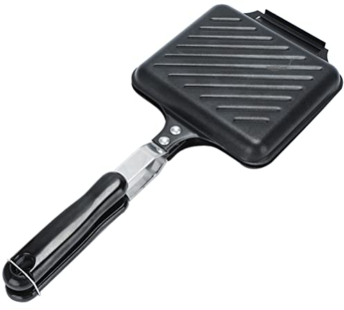 BESTonZON sandwich pan sandwich frying pan press waffle maker japanese frying pot breakfast sandwich maker hot sandwich maker pan scraper jaffle maker iron Japanese-style clamshell grill