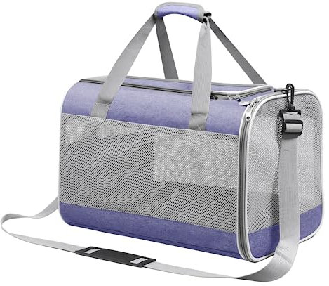 Cinnani hundetasche, Hunde transporttasche Umhängetasche, ideal für Reisen, robust, langlebig, aus hochwertigen Materialien - Purple