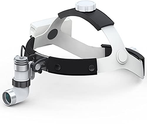 buyzg Linterna frontal LED de 3W Faro quirúrgico para faros dentales inalámbrico, portátil, fuente de luz LED fría, endoscopia Ent