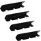 SPYMINNPOO Aufblasbarer Bootssitz-Hakenclip, 4-teilige PVC-Halterung für Schlauchboot-Schlauchboot-Raft-Yacht-Kajak-Ruderboot-Zubehör (Schwarz)
