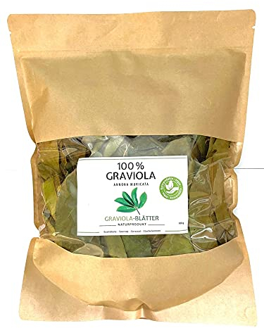 100g GRAVIOLA, alta qualitá, nuovo raccolto. Lasciato naturale semza pesticidi. Direttamente dal produttore tedesco GRAVIOLA.DE